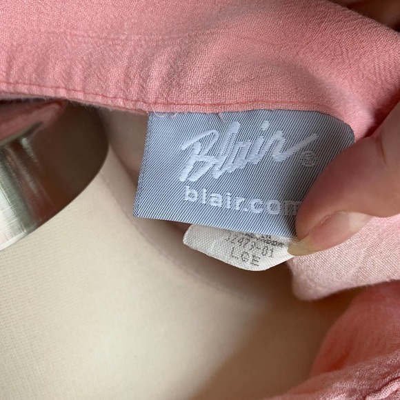 pink oversized button down shirt - Picture 5 of 12